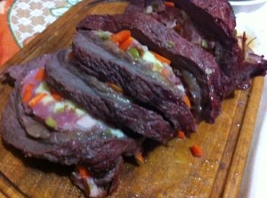 Picanha ao avesso pronta!