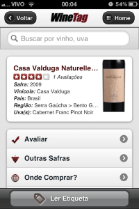 Cadastro do rótulo na Winetag