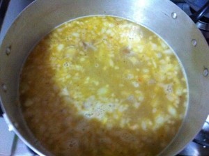 Cozinhando o creme