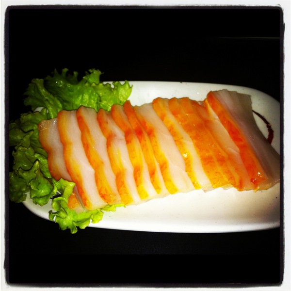 Sashimi de bacon Comideria