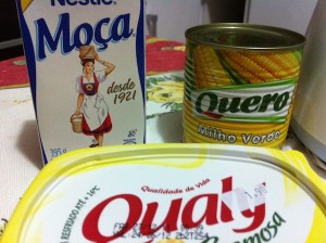 Ingredientes do Brigadeiro de Milho Verde