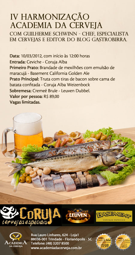 IV Harmonização da Academia da Cerveja IV Harmonização da Academia da Cerveja