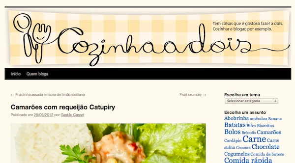 Cozinha a Dois, blog de Soninha e Gastão Cozinha a Dois, blog de Soninha e Gastão