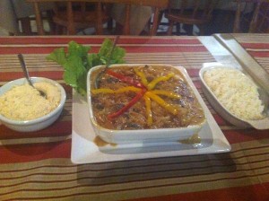Linguado Gratinado com Alho Poró e Funghi Porcini