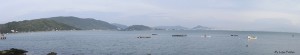 Pitangueiras: foto panorâmica da vista do restaurante, por Luiza Freitas