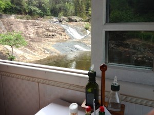 Vista do restaurante: Cachoeira de São Miguel