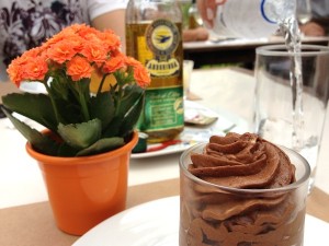 Mousse de chocolate para a sobremesa