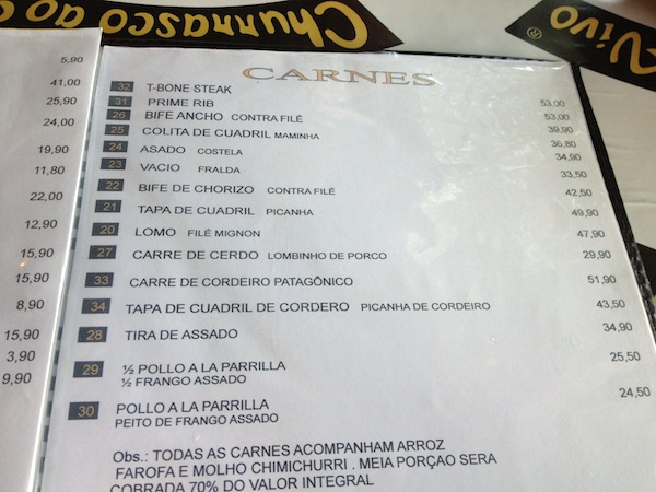 Cardápio: os clássicos da gastronomia carnívora castelhana