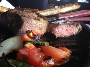 Asado de costela e bife ancho