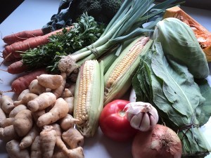 Ingredientes do Cozido de Legumes
