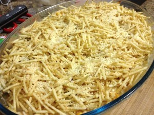Voilá! É só se esbaldar com o fricassê de frango e requeijão!