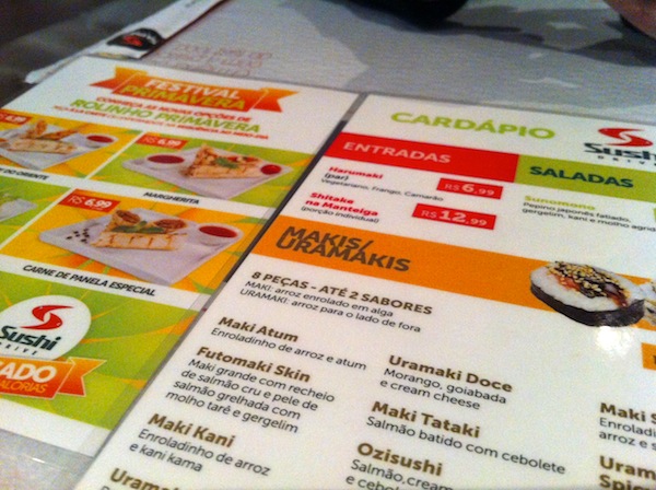 Cardápio Cardápio