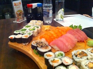 Sushis e sashimis