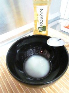Temperando o arroz para sushi, o shari