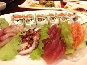 Sushis e sashimis