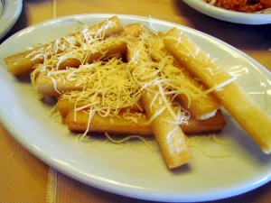 Polenta frita. Delícia!