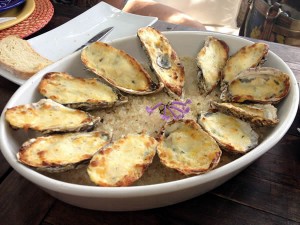 Ostras Gratinadas à Santa Figueira
