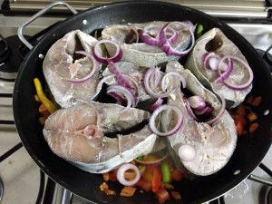 Cozinhando o peixe